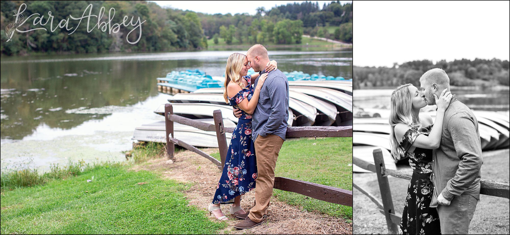 Fall Engagement Photos at Twin Lakes Park in Greensburg, PA