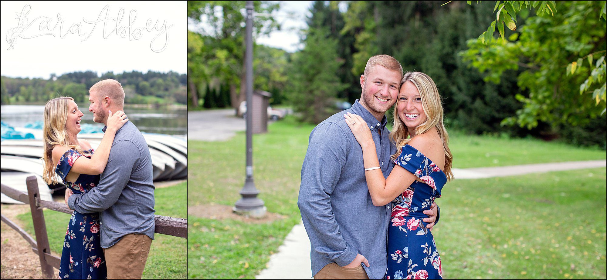 Fall Engagement Photos at Twin Lakes Park in Greensburg, PA