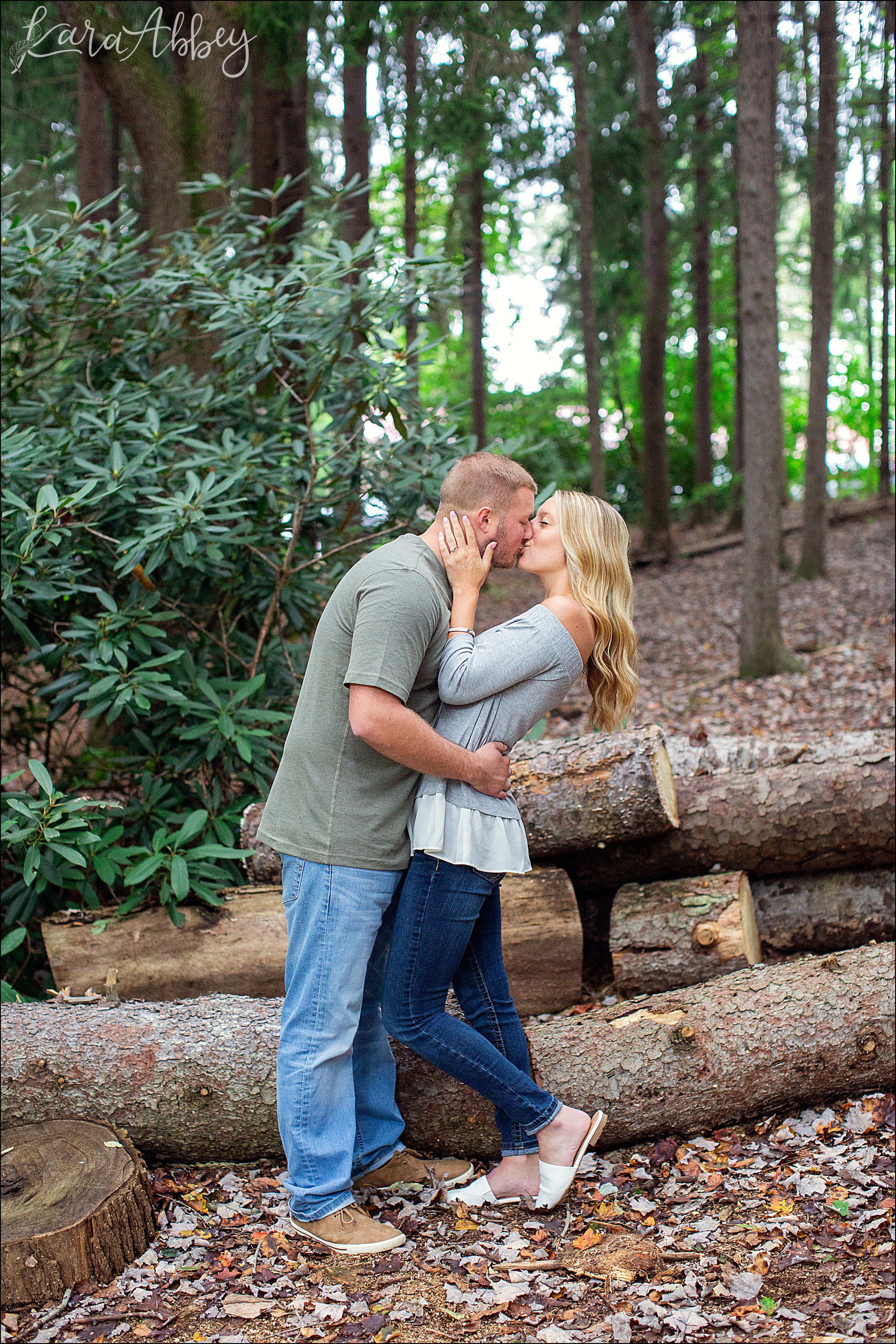 Fall Engagement Photos at Twin Lakes Park in Greensburg, PA