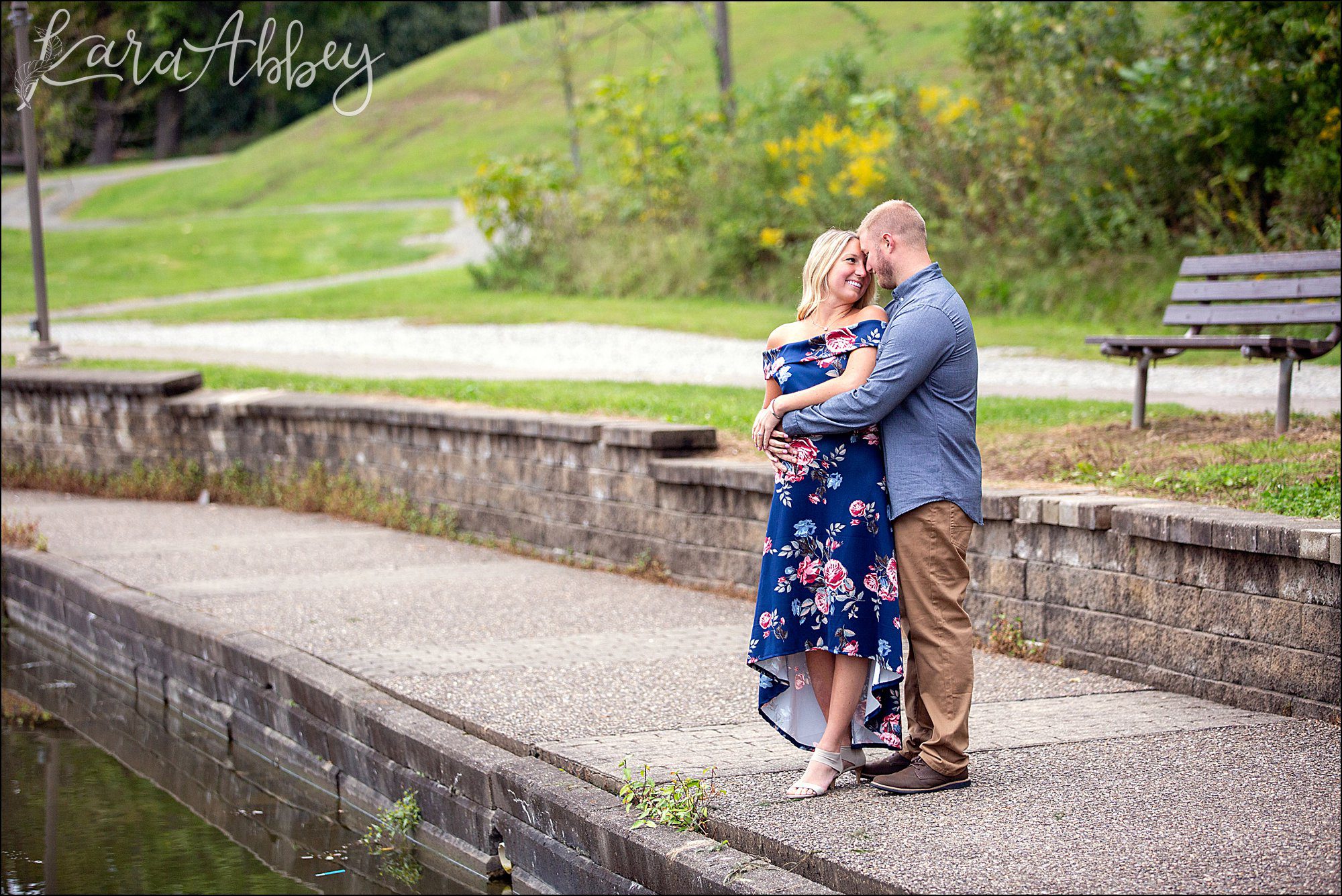 Fall Engagement Photos at Twin Lakes Park in Greensburg, PA