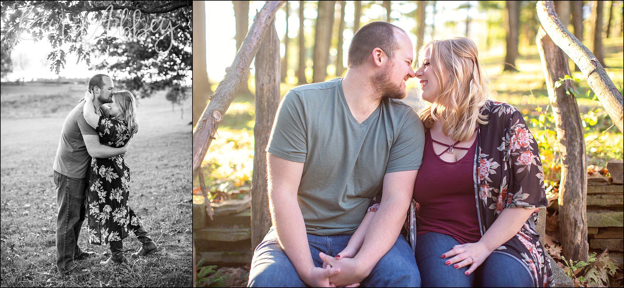 Fall Engagement Photos at Bushy Run Battlefield in Jeannette, PA
