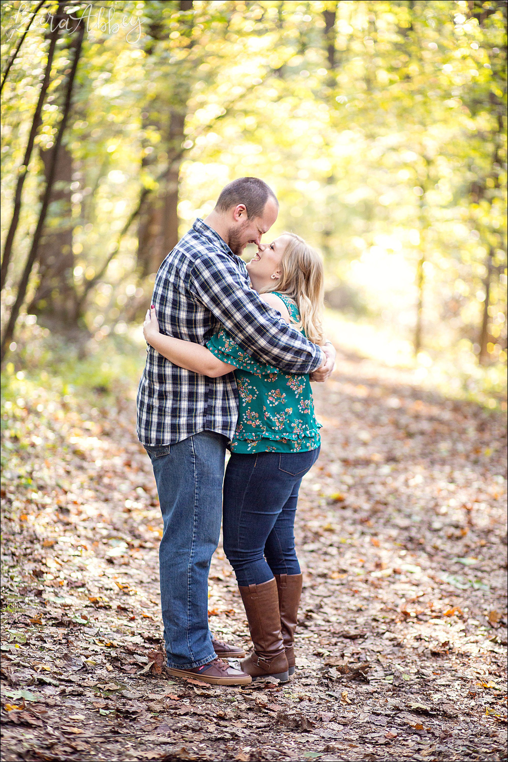 Fall Engagement Photos at Bushy Run Battlefield in Jeannette, PA