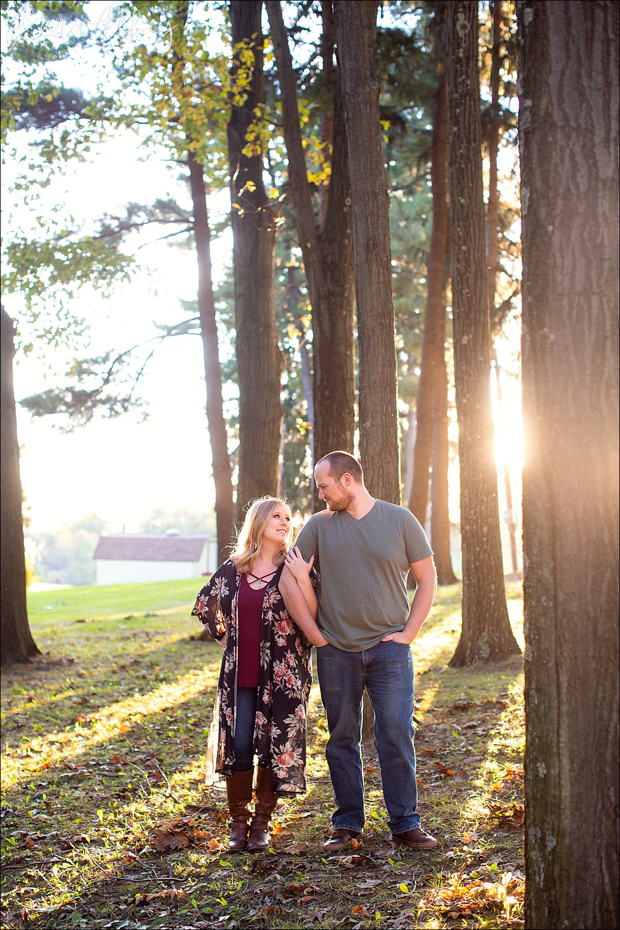 Fall Engagement Photos at Bushy Run Battlefield in Jeannette, PA