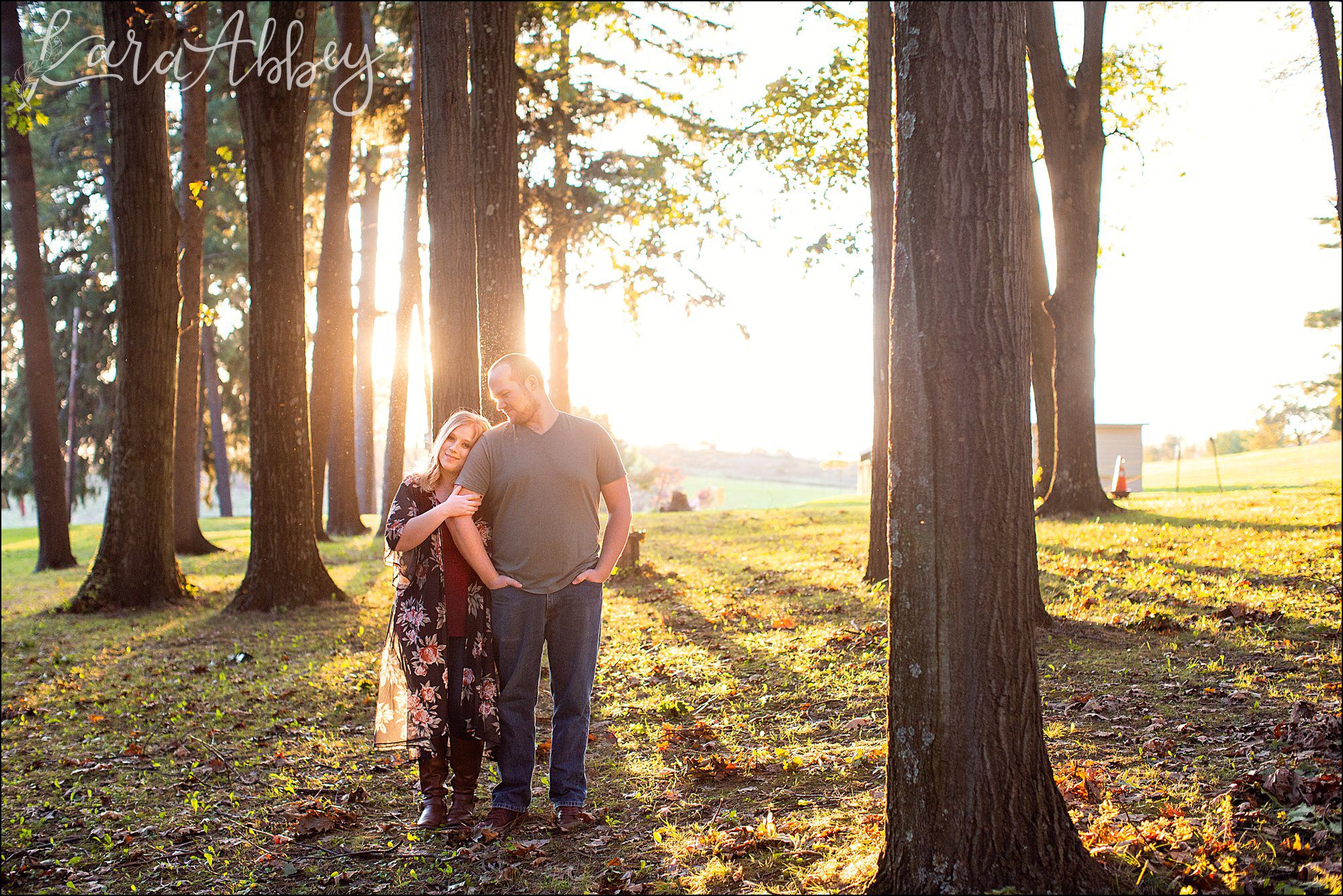 Fall Engagement Photos at Bushy Run Battlefield in Jeannette, PA