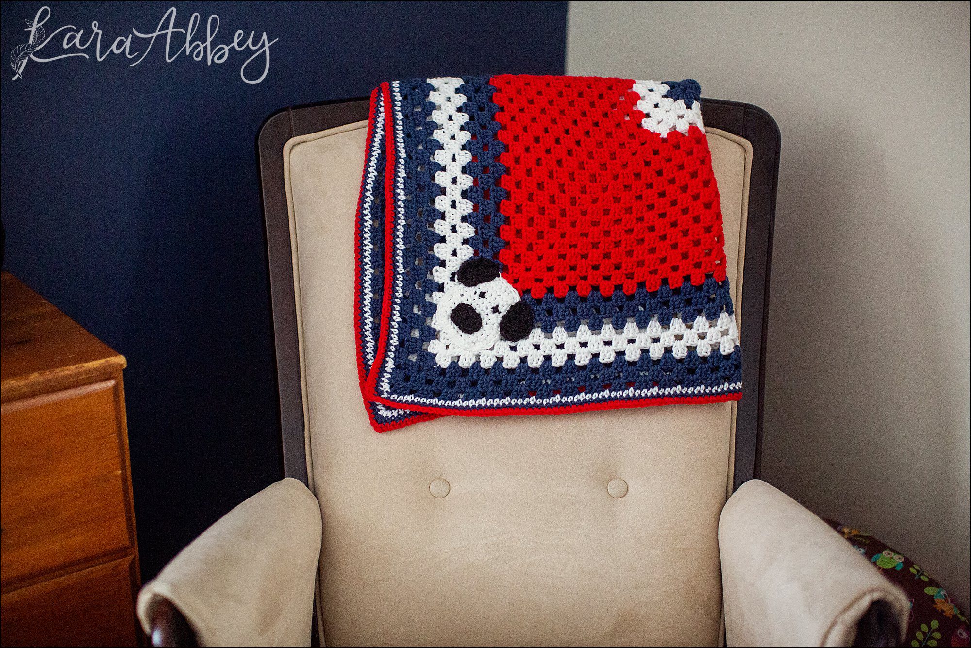 Navy Blue Bear-Themed Baby Boy Nursery in Irwin, PA