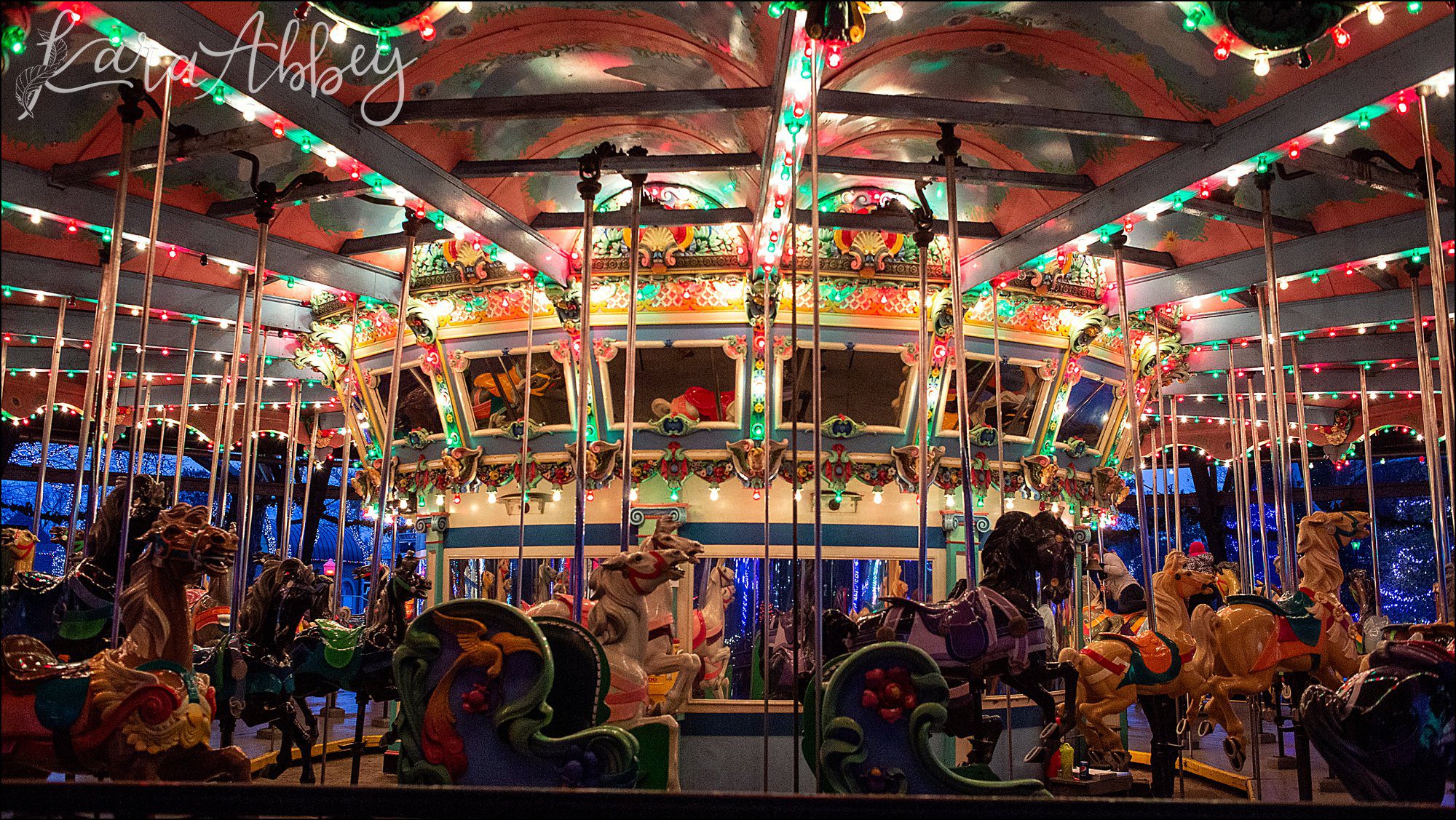 Kennywood Park Holiday Lights 2018 in West Mifflin, PA