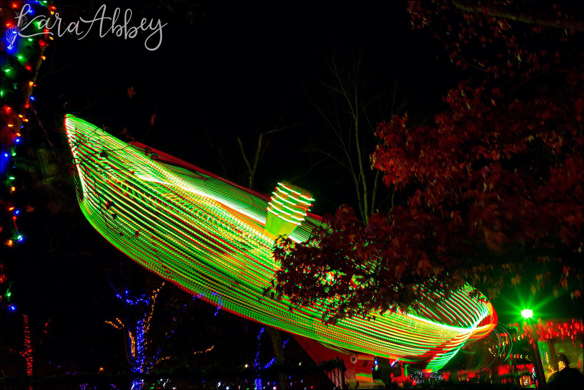 Kennywood Park Holiday Lights 2018 in West Mifflin, PA