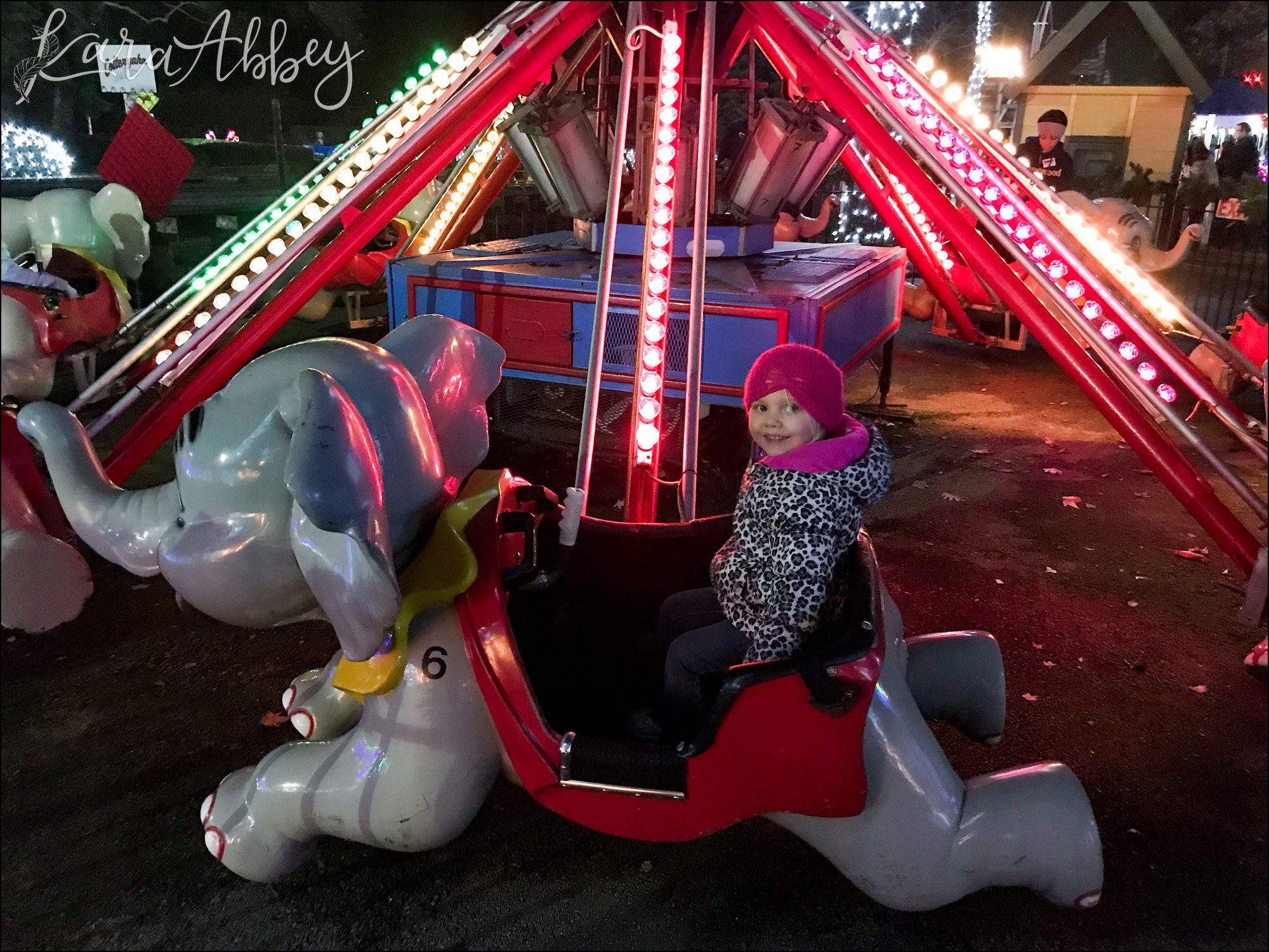 Kennywood Park Holiday Lights 2018 in West Mifflin, PA