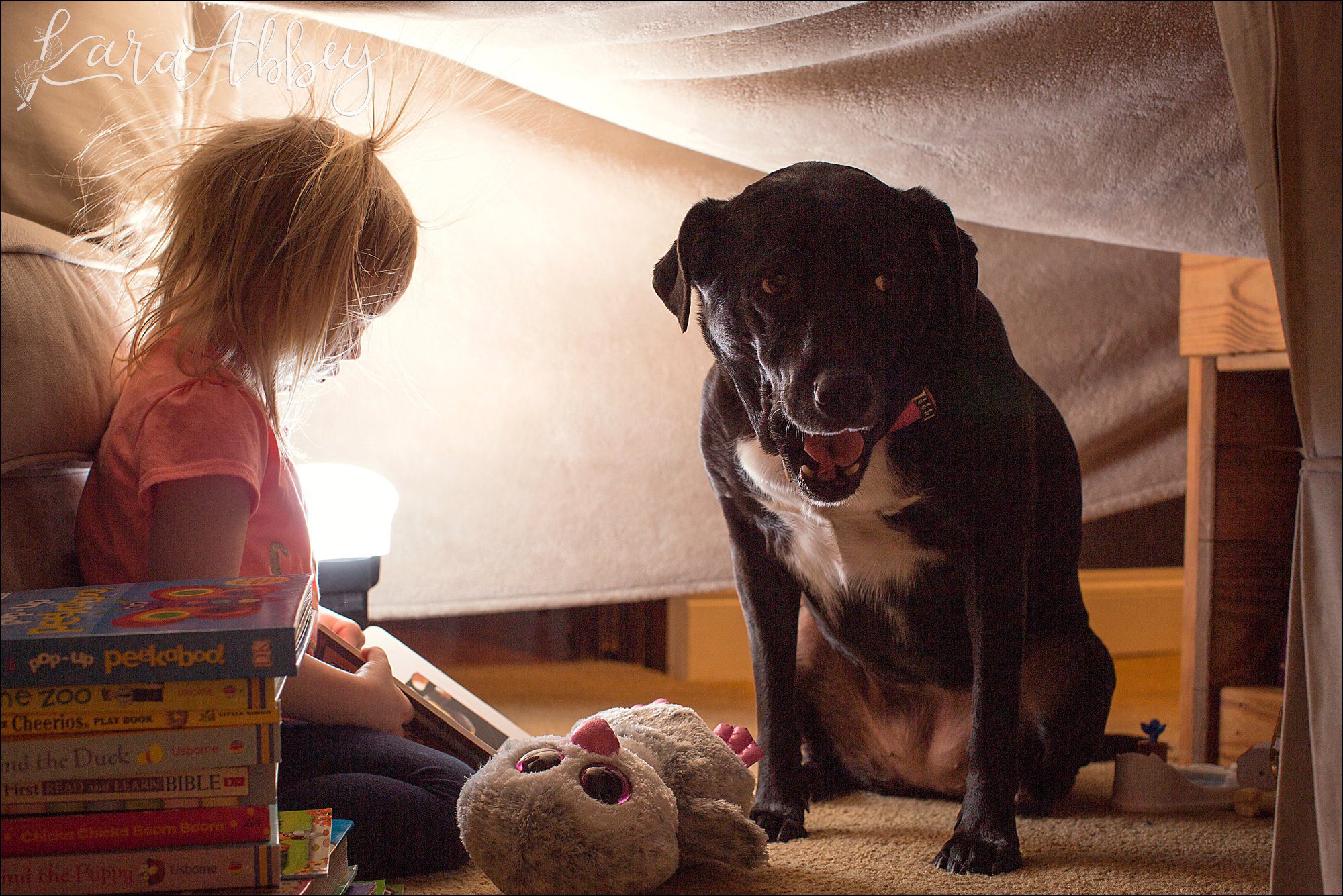 Bloopers from Weekly Photos of Black Lab and Toddler in Irwin, PA