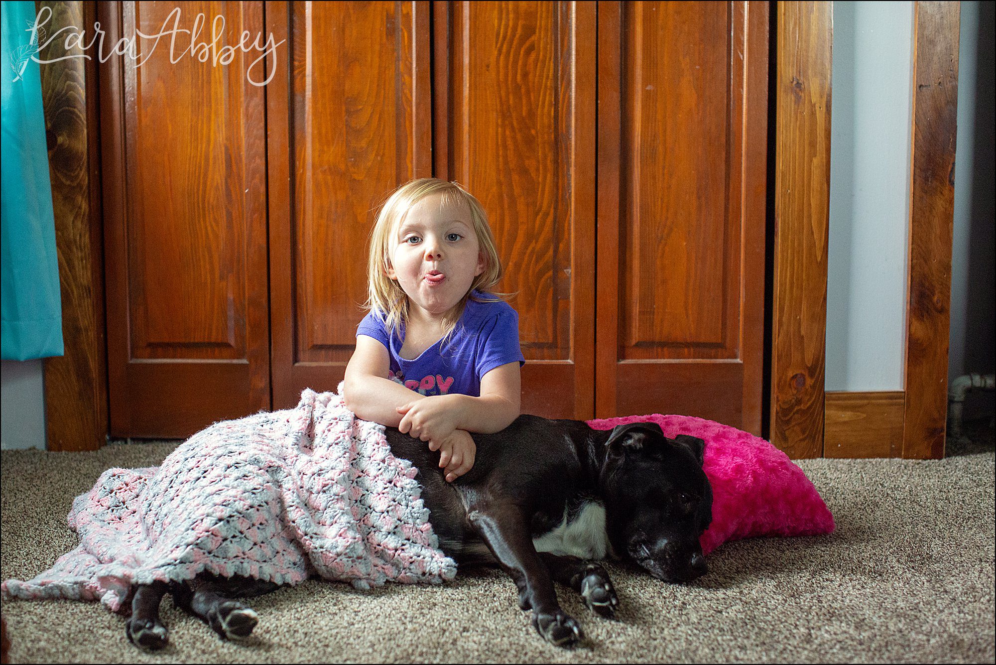 Bloopers from Weekly Photos of Black Lab and Toddler in Irwin, PA