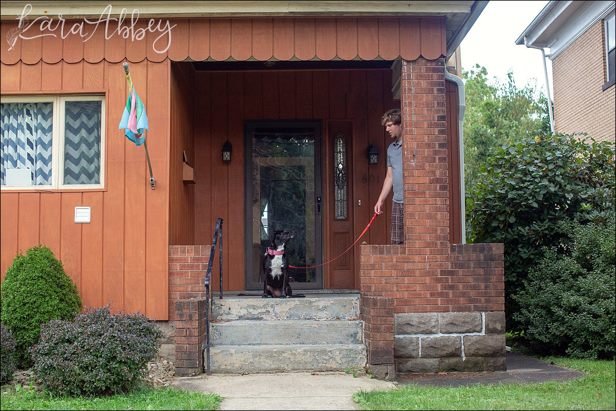 Bloopers from Weekly Photos of Black Lab and Toddler in Irwin, PA