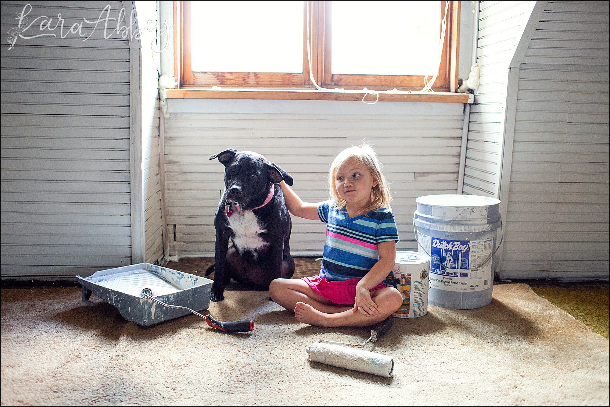 Bloopers from Weekly Photos of Black Lab and Toddler in Irwin, PA
