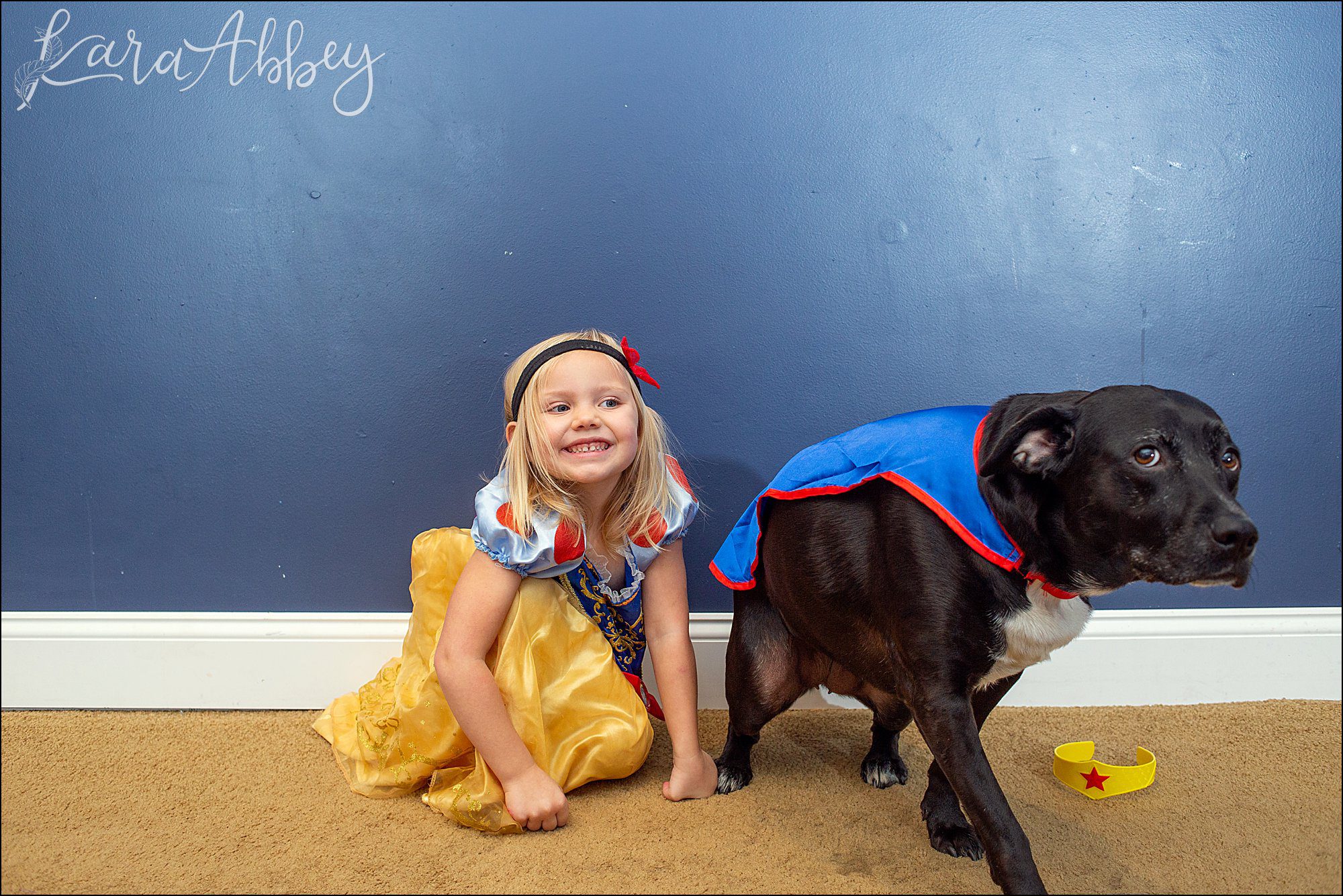 Bloopers from Weekly Photos of Black Lab and Toddler in Irwin, PA