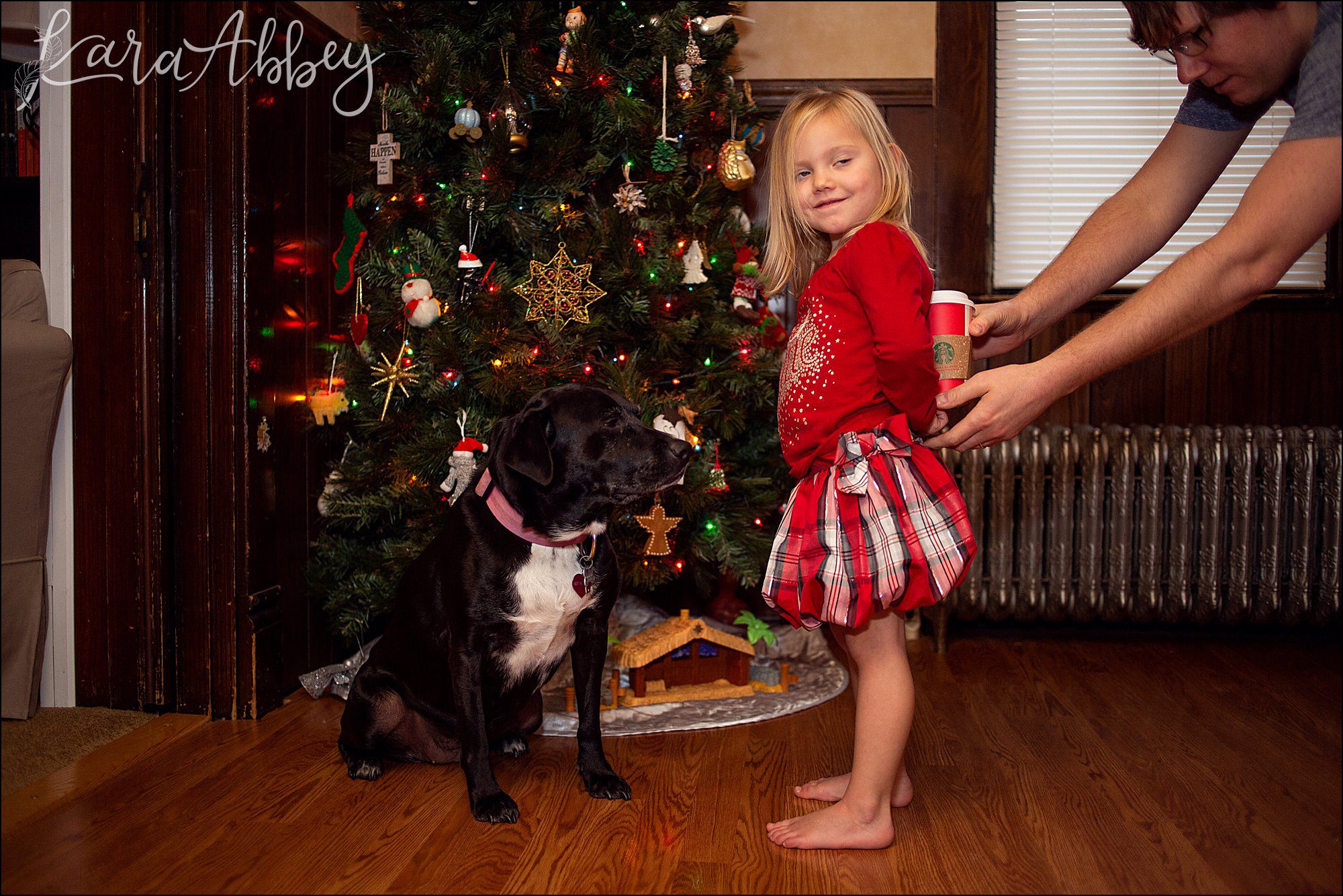 Bloopers from Weekly Photos of Black Lab and Toddler in Irwin, PA