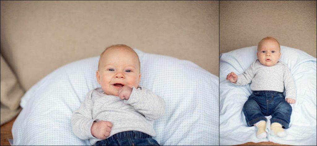 Baby Boy 3 Month Milestone Photos in Irwin, PA