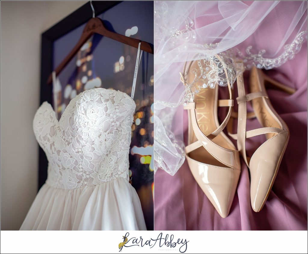 Downtown Pittsburgh Pastel Spring Wedding Day Highlights - Pre-Ceremony Getting Ready at the DoubleTree by Hilton Hotel