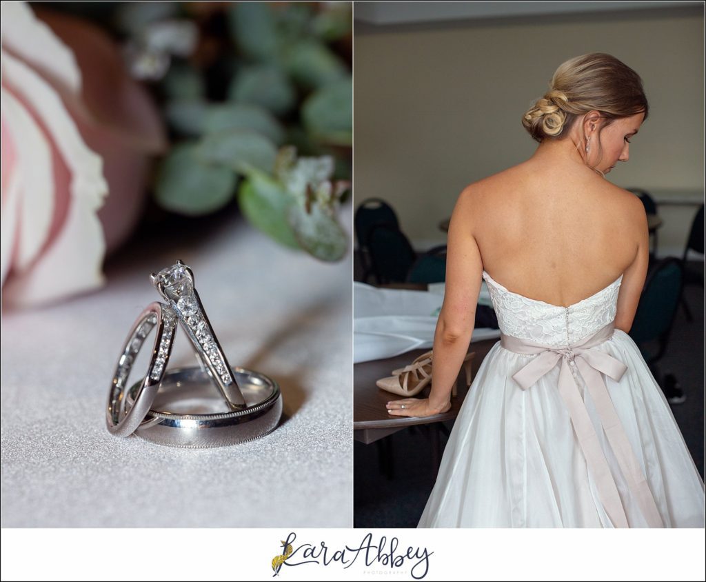 Downtown Pittsburgh Pastel Spring Wedding Day Highlights - Pre-Ceremony Getting Ready at the DoubleTree by Hilton Hotel