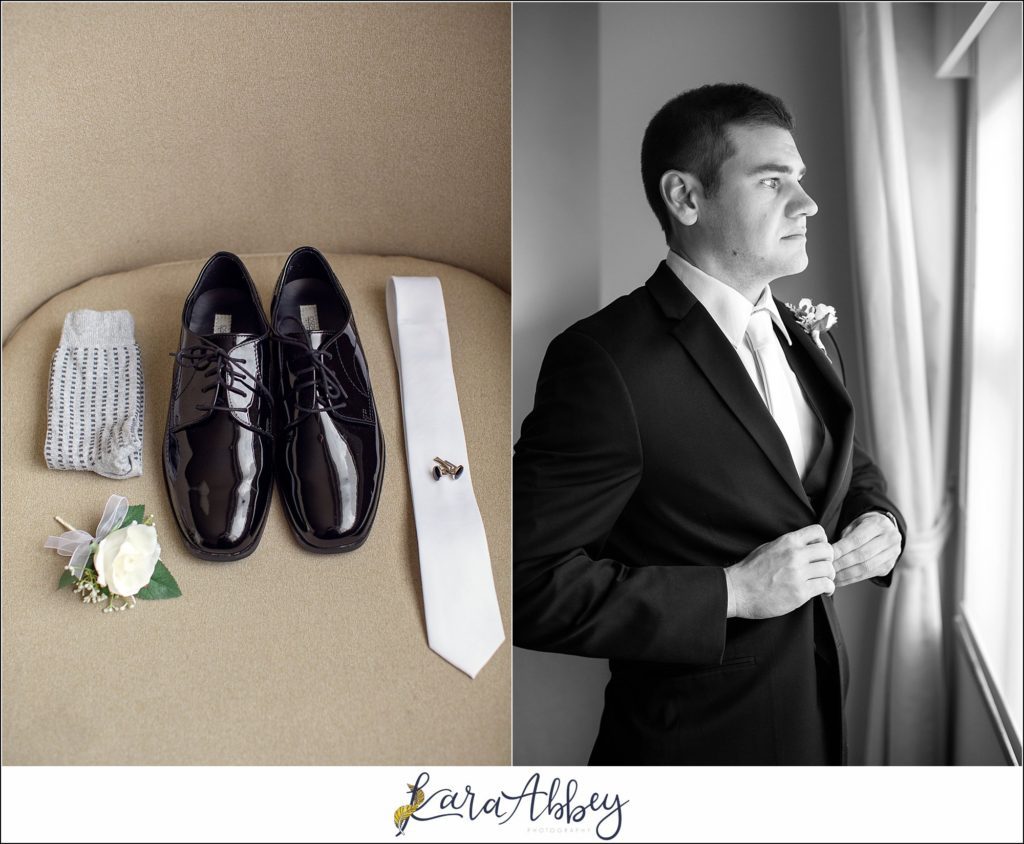Downtown Pittsburgh Pastel Spring Wedding Day Highlights - Pre-Ceremony Getting Ready at the DoubleTree by Hilton Hotel