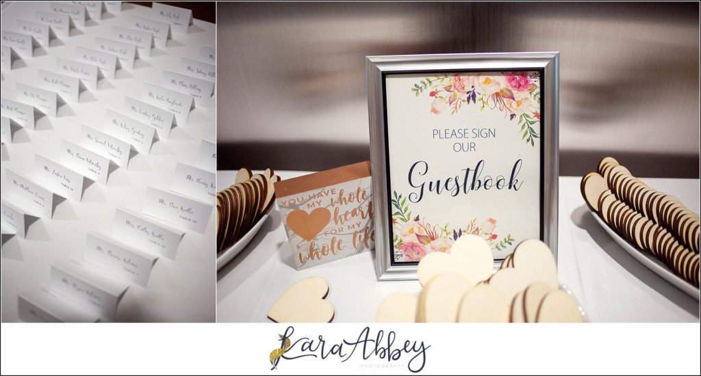 Downtown Pittsburgh Pastel Spring Wedding Day Highlights - Reception at DoubleTree by Hilton Hotel