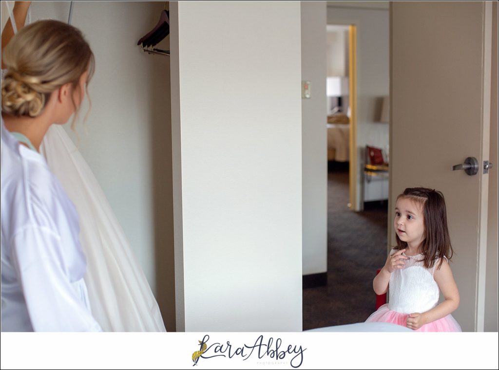 Downtown Pittsburgh Pastel Spring Wedding Day Highlights - Pre-Ceremony Getting Ready at the DoubleTree by Hilton Hotel