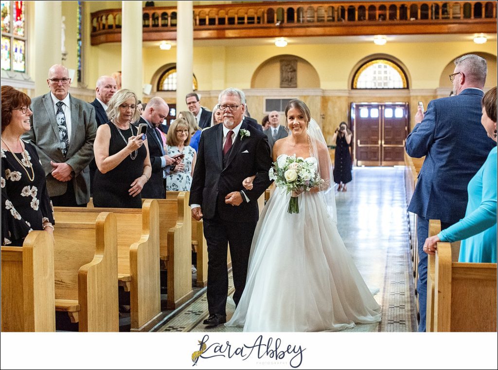 Downtown Pittsburgh Pastel Spring Wedding Day Highlights - Ceremony at Church of the Epiphany