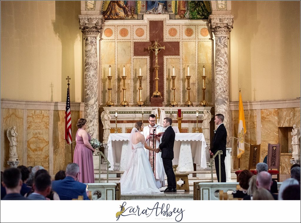 Downtown Pittsburgh Pastel Spring Wedding Day Highlights - Ceremony at Church of the Epiphany