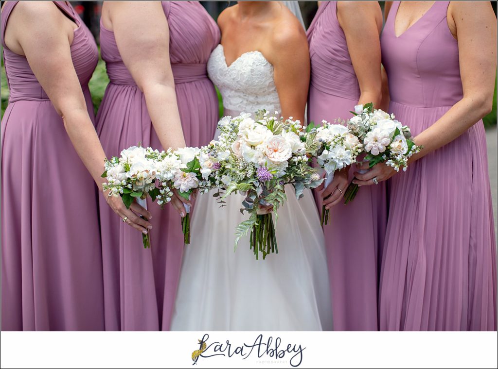 Downtown Pittsburgh Pastel Spring Wedding Day Highlights - Formal Portraits at Mellon Green