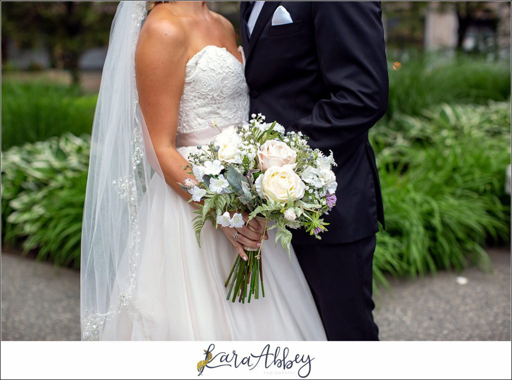 Downtown Pittsburgh Pastel Spring Wedding Day Highlights - Formal Portraits at Mellon Green