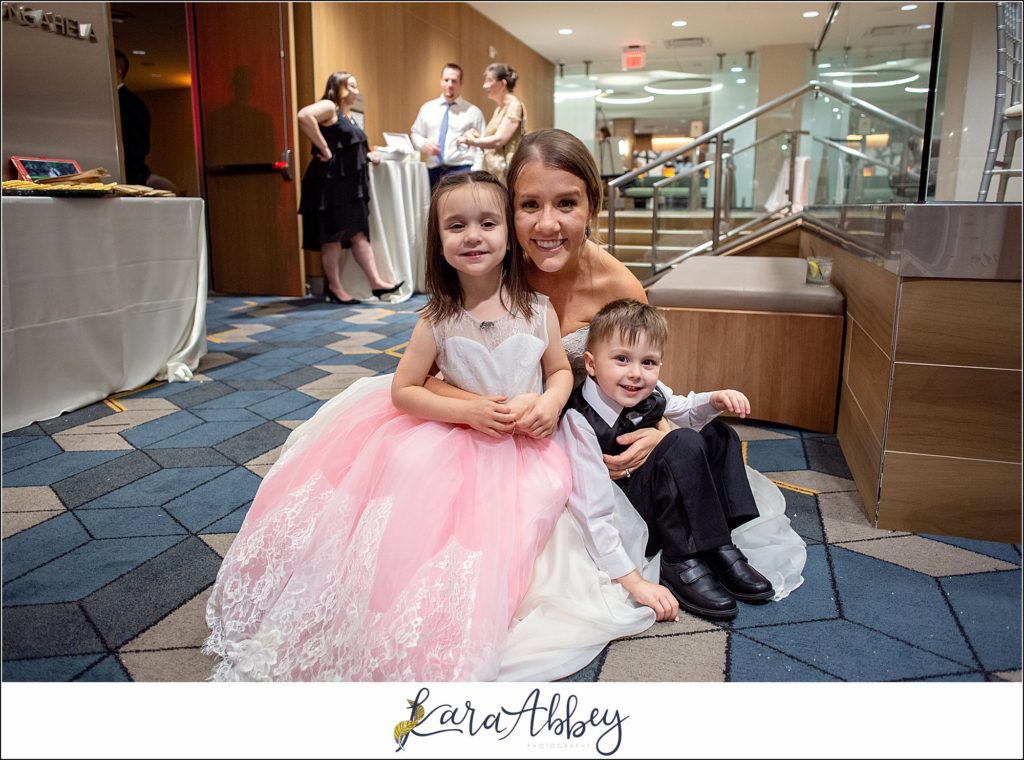 Downtown Pittsburgh Pastel Spring Wedding Day Highlights - Reception at DoubleTree by Hilton Hotel