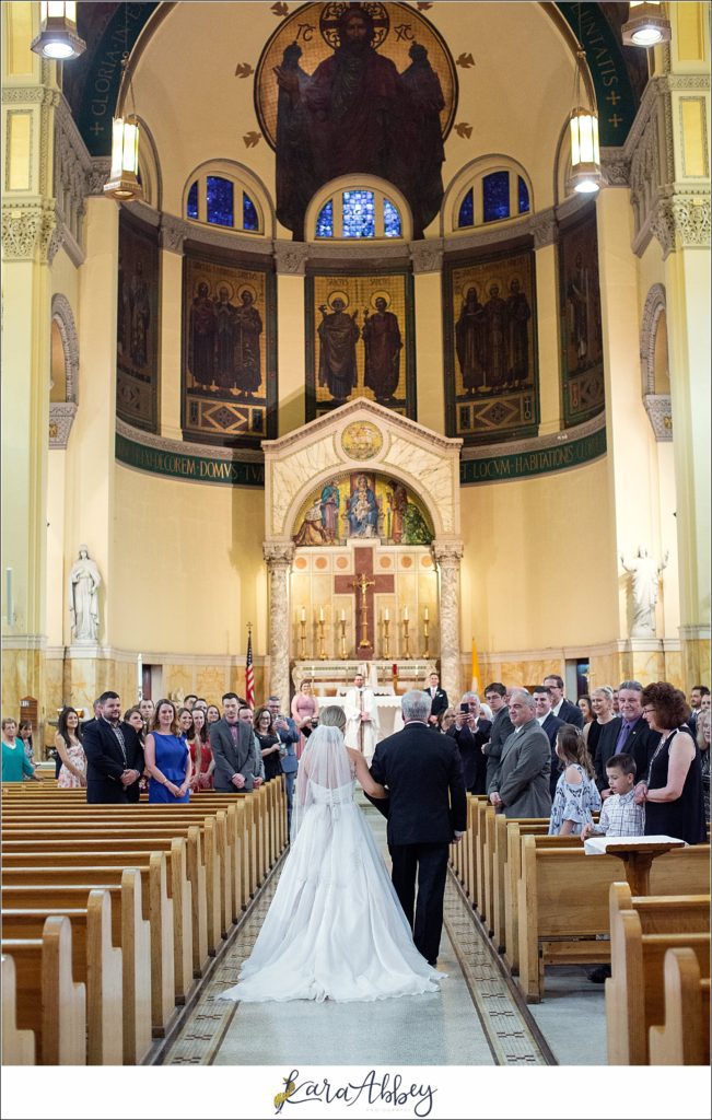 Downtown Pittsburgh Pastel Spring Wedding Day Highlights - Ceremony at Church of the Epiphany