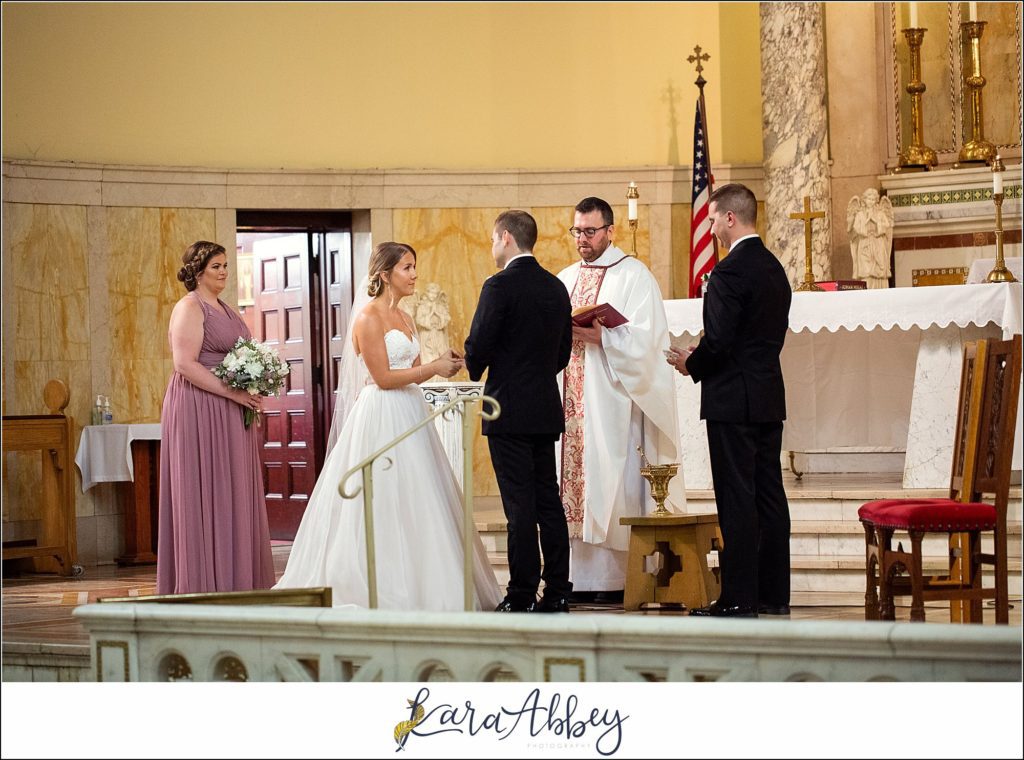 Downtown Pittsburgh Pastel Spring Wedding Day Highlights - Ceremony at Church of the Epiphany