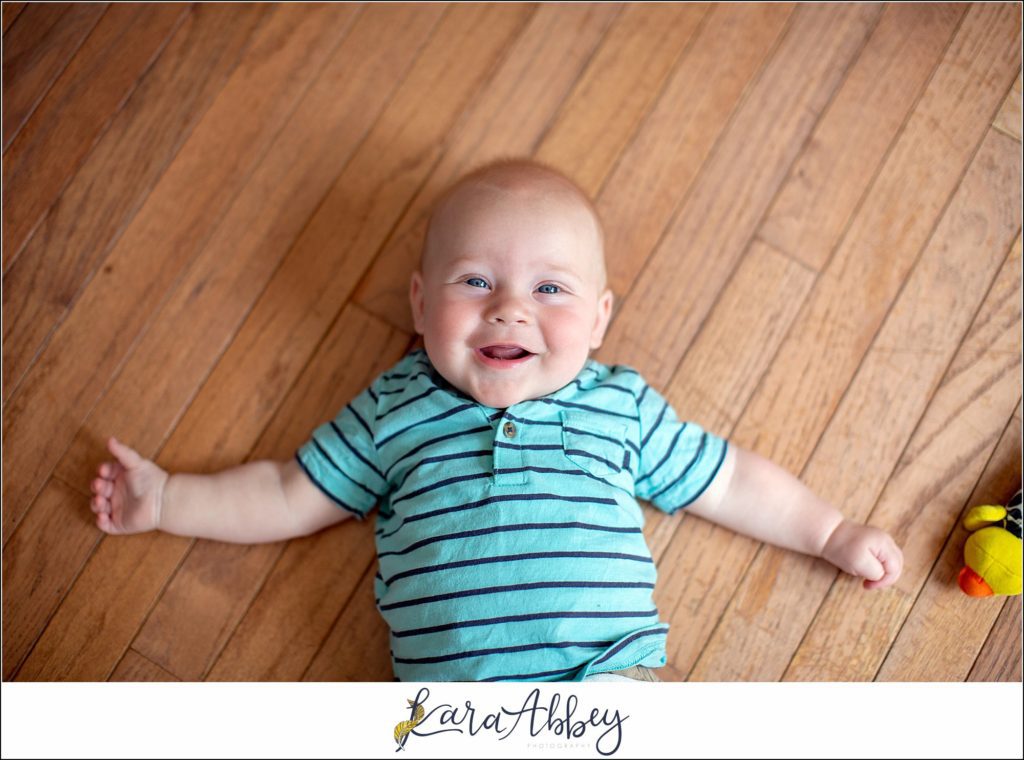 Leander Roxas 6 Month Milestone Photos in Irwin, PA