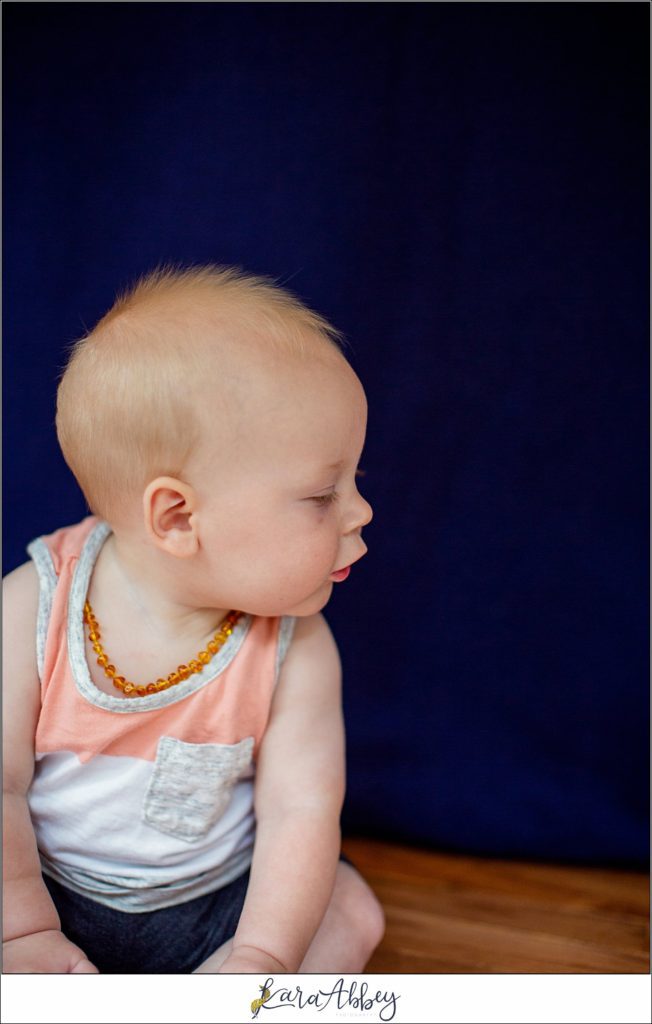 Leander Roxas 7 Month Old Milestone Photos in Irwin, PA