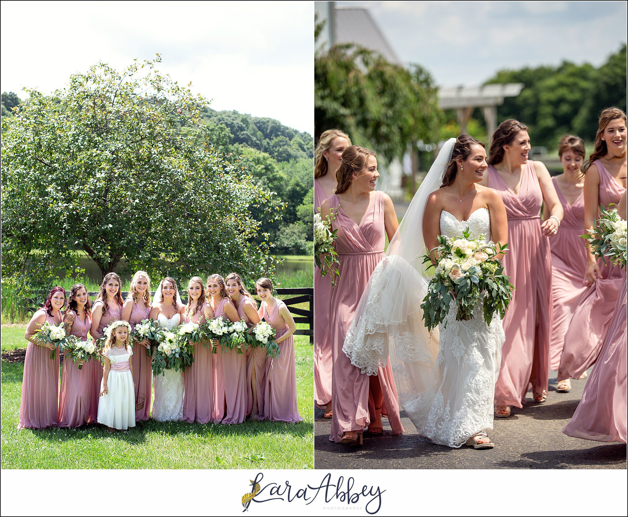 Navy and Pink Summer Outdoor Wedding at the Hayloft in Rockwood, PA Bride & Groom Portraits