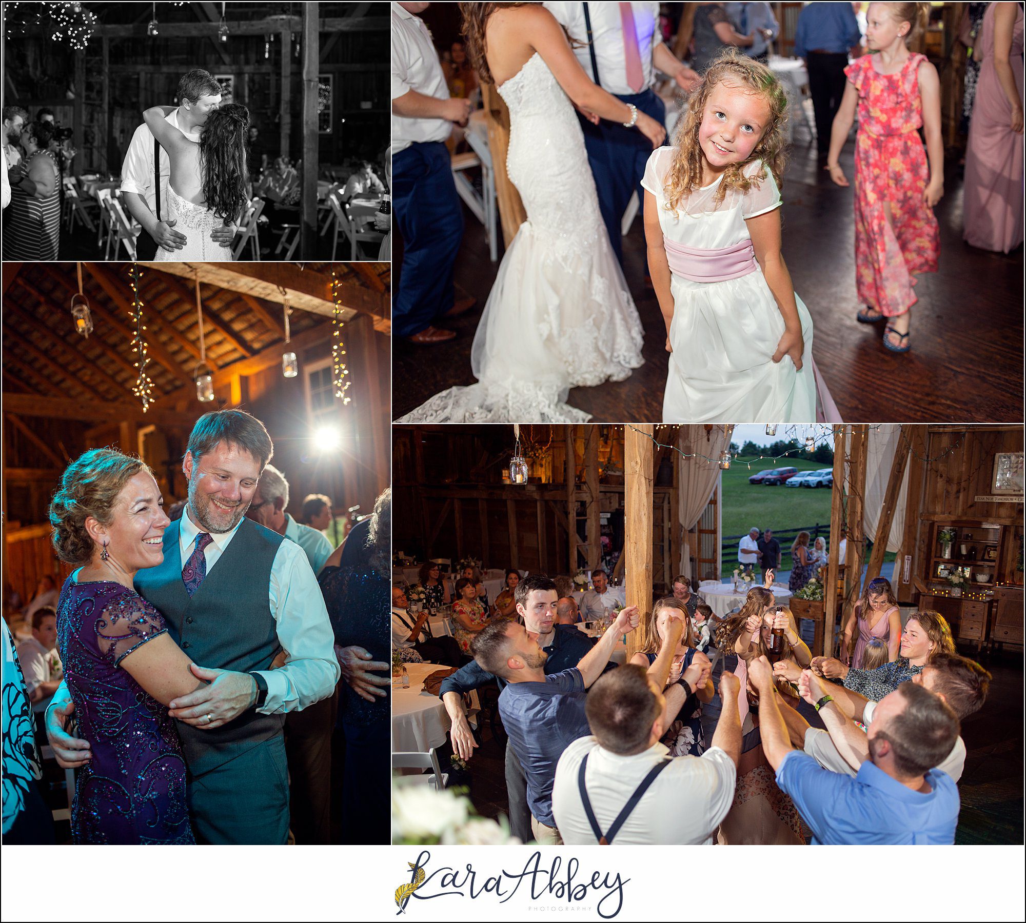 Navy and Pink Summer Outdoor Wedding at the Hayloft in Rockwood, PA Reception in the Barn