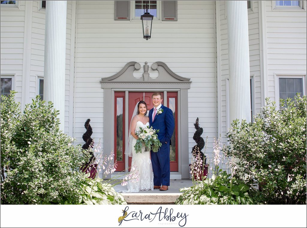 Navy and Pink Summer Outdoor Wedding at the Hayloft in Rockwood, PA Bride & Groom Portraits