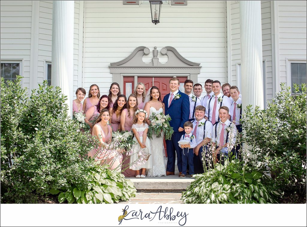 Navy and Pink Summer Outdoor Wedding at the Hayloft in Rockwood, PA Bride & Groom Portraits