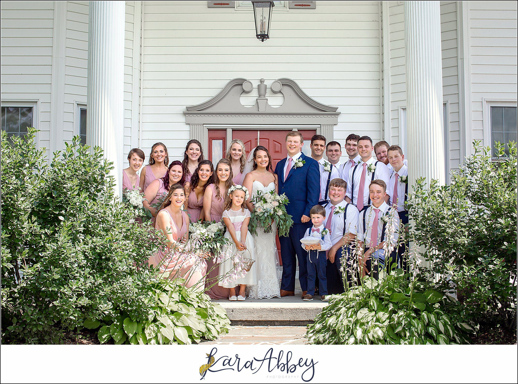 Navy and Pink Summer Outdoor Wedding at the Hayloft in Rockwood, PA Bride & Groom Portraits