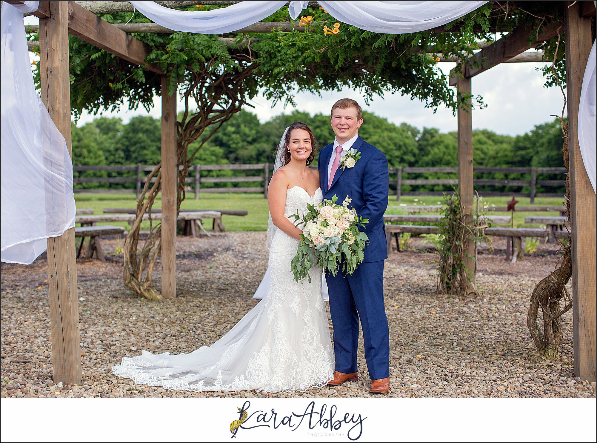 Navy and Pink Summer Outdoor Wedding at the Hayloft in Rockwood, PA Bridal Party Portraits