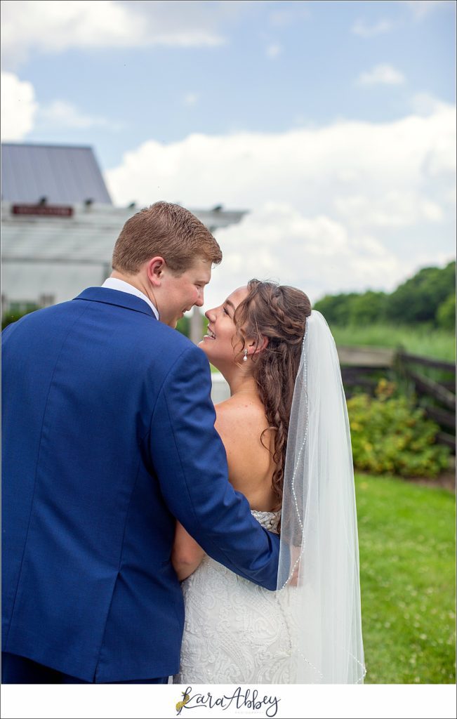 Navy and Pink Summer Outdoor Wedding at the Hayloft in Rockwood, PA Bride & Groom Portraits