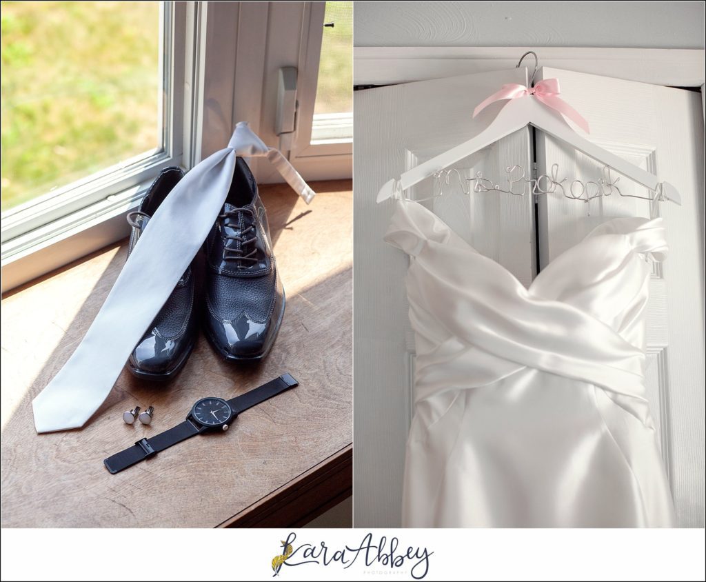 Blush & Grey Summer Wedding Bridal Details Getting Ready at Home in Pittsburgh, PA