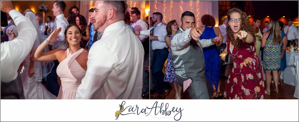Blush & Grey Summer Wedding Reception at Antonelli Event Center in Irwin, PA Dancing