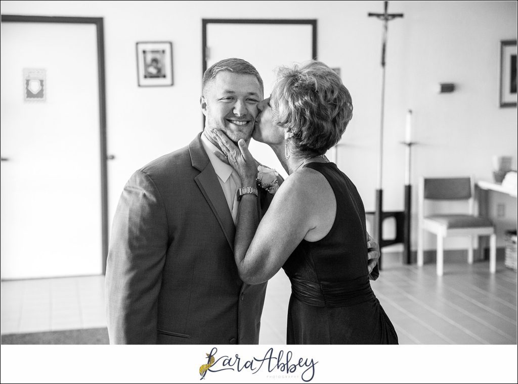 Blush & Grey Summer Wedding Ceremony at Our Lady of Joy Church in Pittsburgh, PA