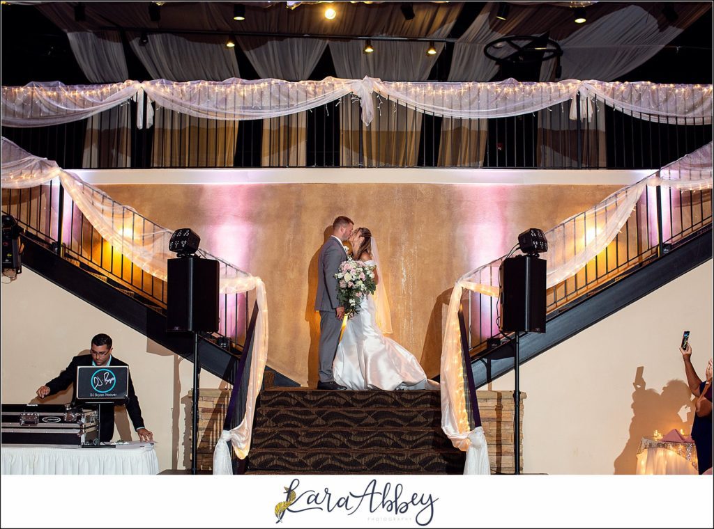 Blush & Grey Summer Wedding Reception at Antonelli Event Center in Irwin, PA