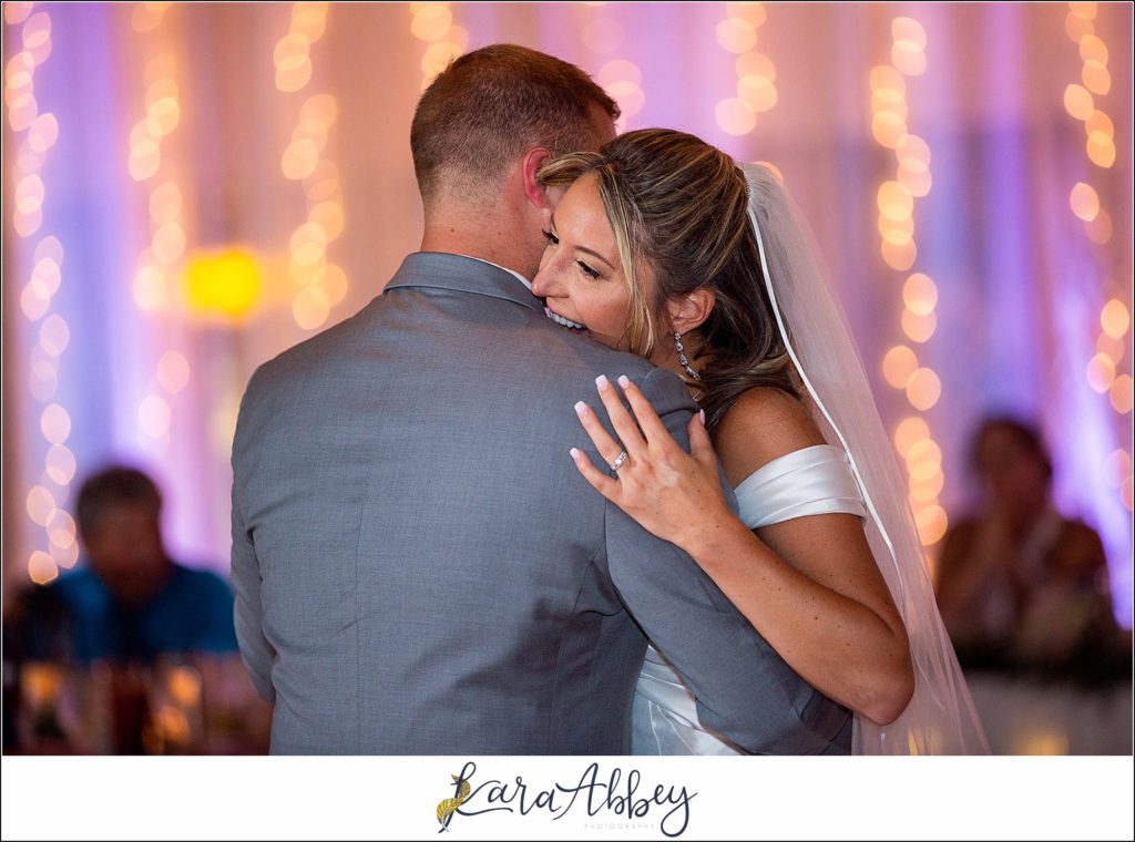 Blush & Grey Summer Wedding Reception at Antonelli Event Center in Irwin, PA First Dance