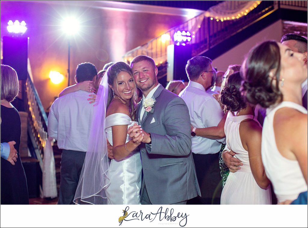 Blush & Grey Summer Wedding Reception at Antonelli Event Center in Irwin, PA Dancing