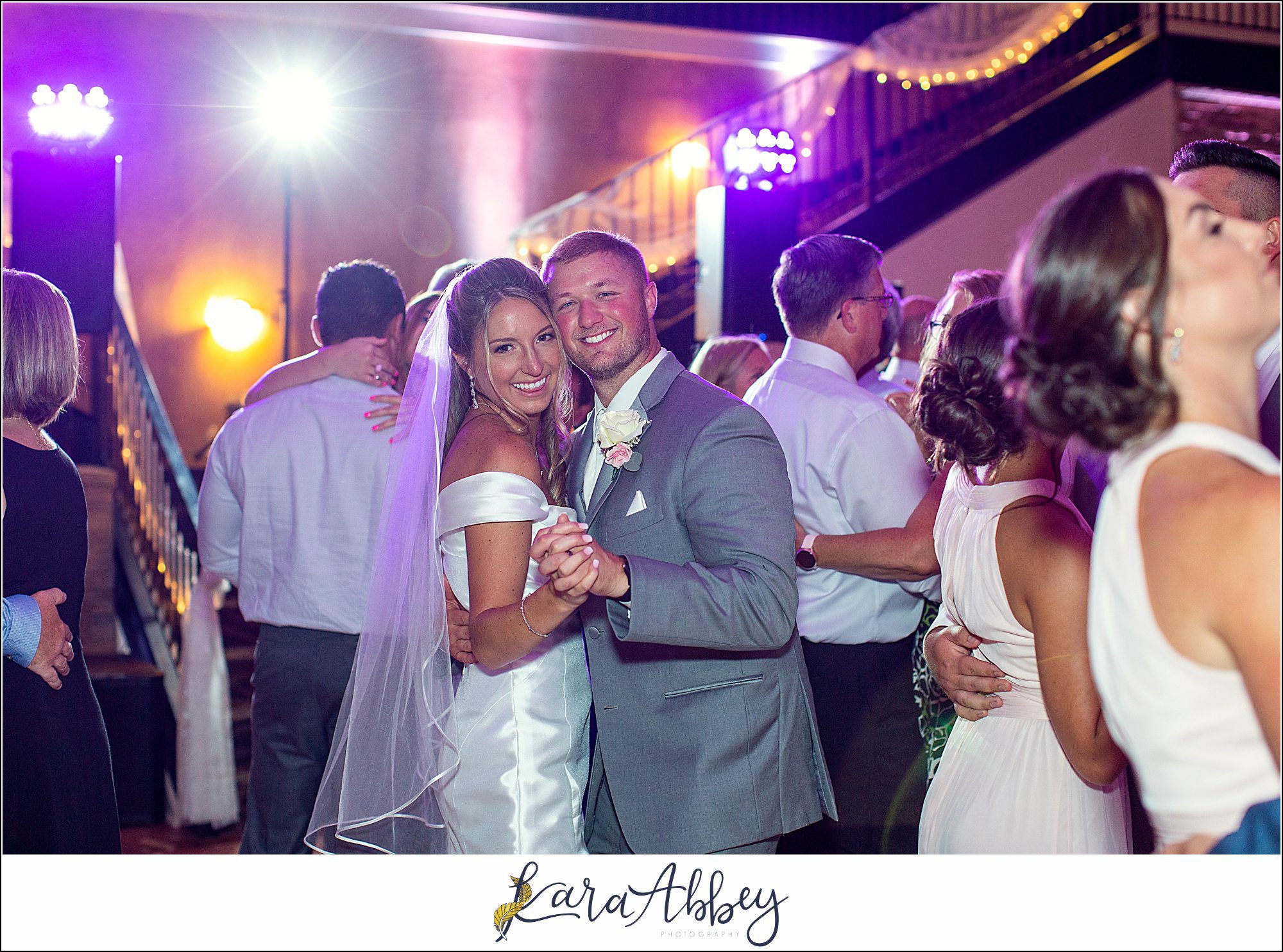 Blush & Grey Summer Wedding Reception at Antonelli Event Center in Irwin, PA Dancing