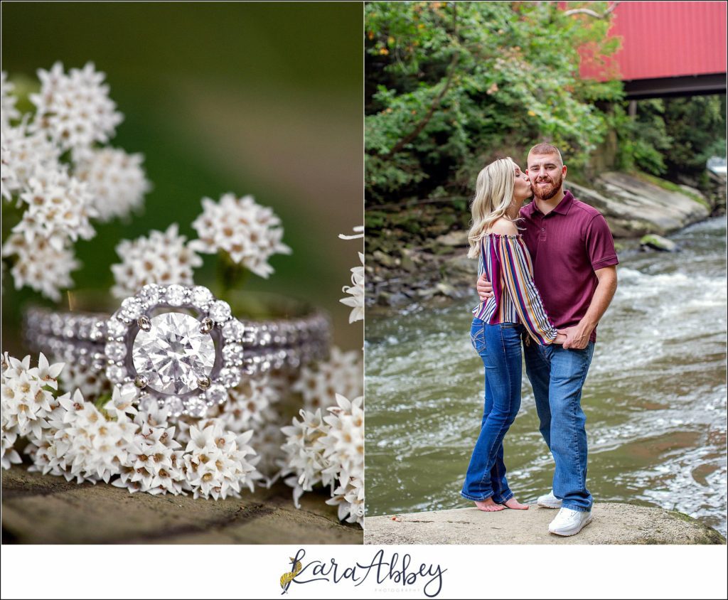 Summer Engagement Session at McConnells Mill State Park in Slippery Rock Township, PA
