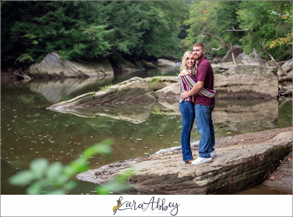 Summer Engagement Session at McConnells Mill State Park in Slippery Rock Township, PA