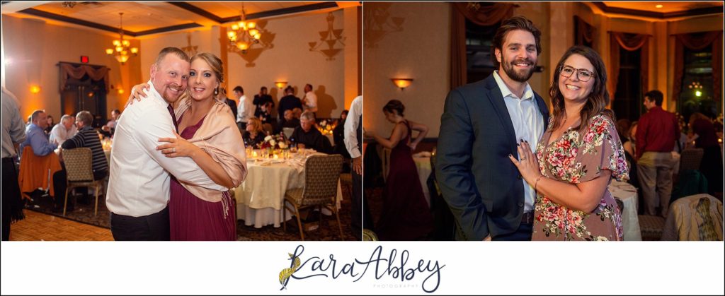 Maroon & Navy Fall Wedding at the Belhurst Castle in Geneva NY - Reception